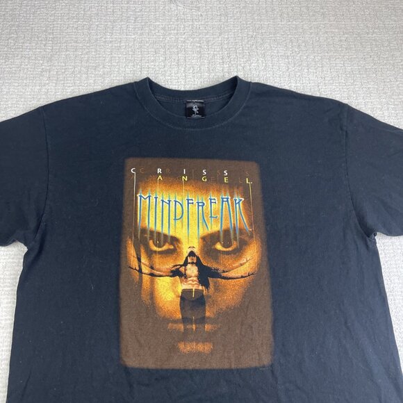 VTG 2007 Criss Angel Mindfreak Promo T-Shirt Magician Magic Trick TV Show READ - Picture 7 of 16